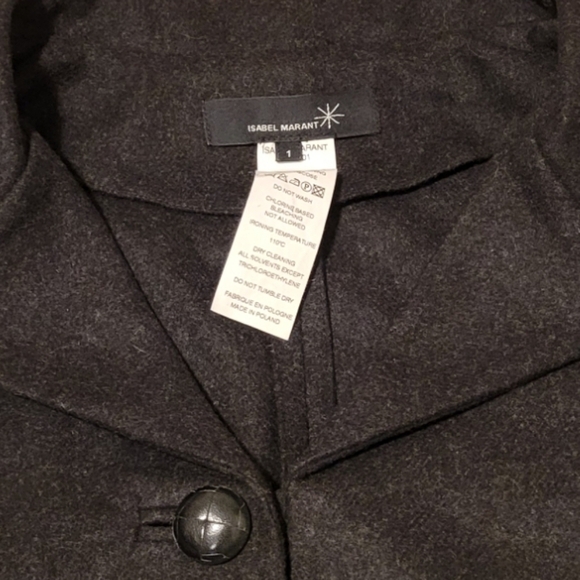 Isabel Marant 90% Wool 10% Cashmere Women's Long Tunic Sweater Top Black Size 1 - Picture 8 of 12